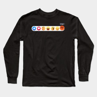 Angry Reacts Only Long Sleeve T-Shirt